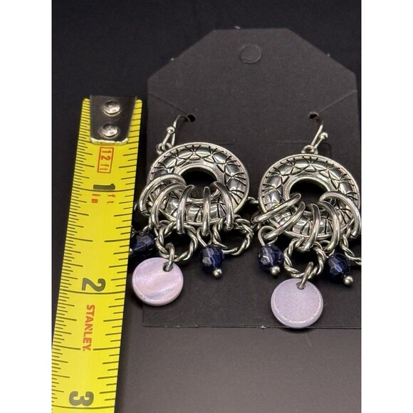 Redesigned Jewelry Vintage Beads-Dangle Earrings. Nickel Free - Picture 3 of 3